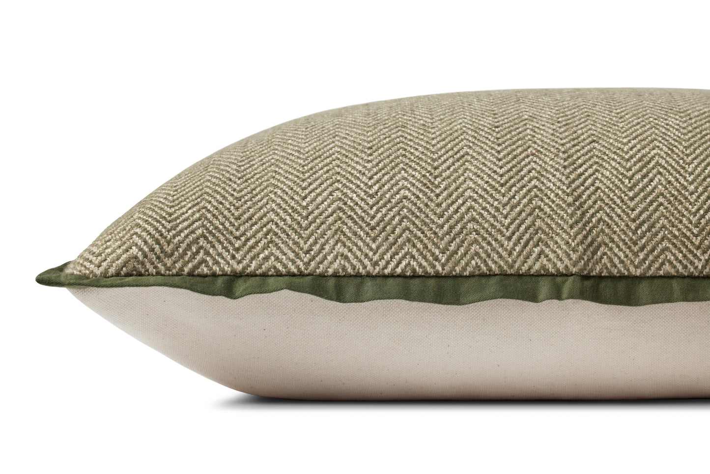 JS Olive Stitched Pillow