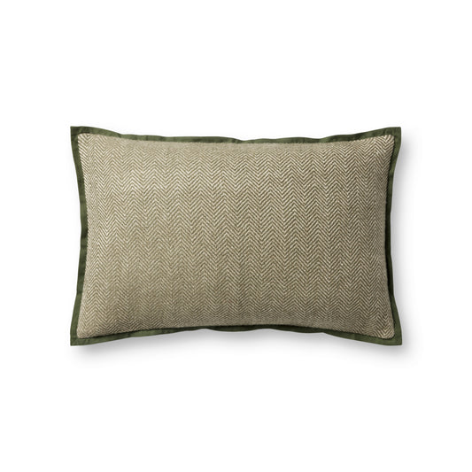 JS Olive Stitched Pillow