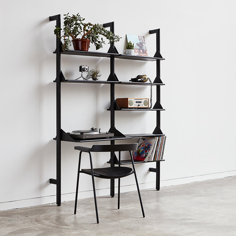 Branch- 2 Shelving Unit with Desk