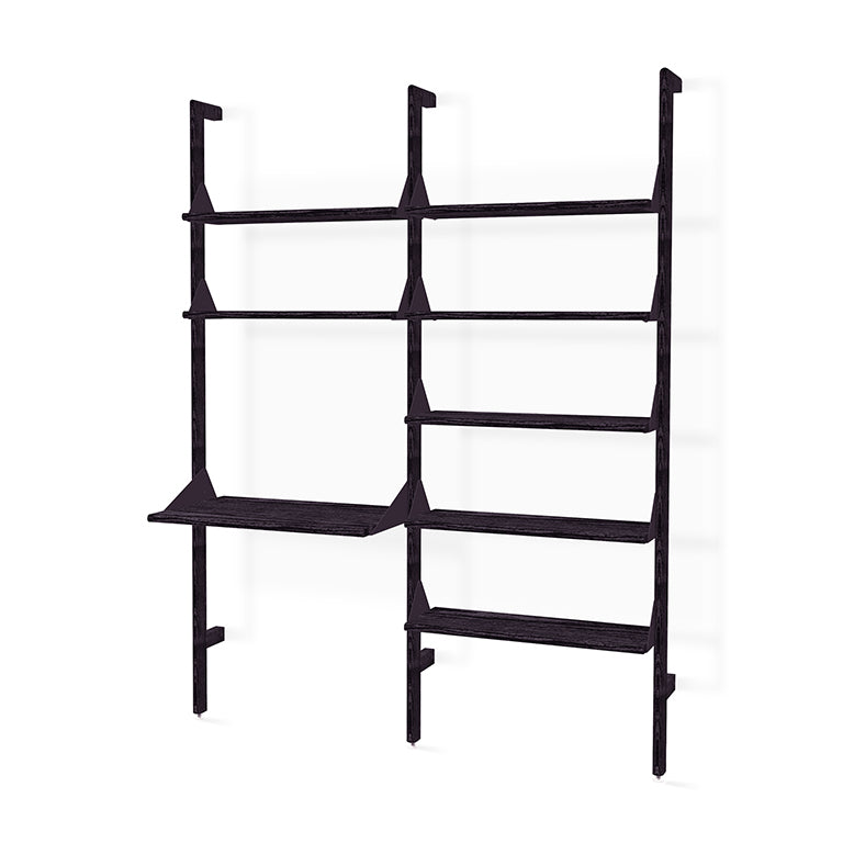 Branch- 2 Shelving Unit with Desk