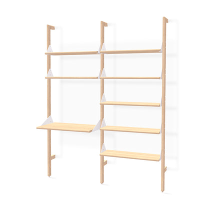 Branch- 2 Shelving Unit with Desk