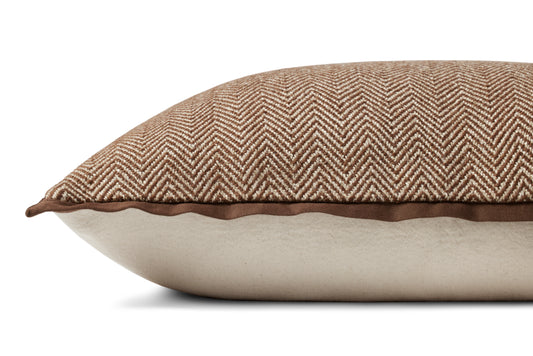 Chocolate Stitched Pillow