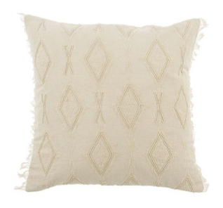 Jacquard Fringe Pillow