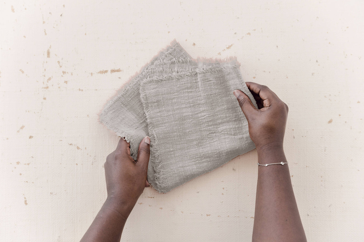 Oatmeal Cotton Gauze Table Runner